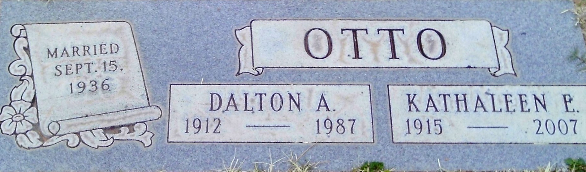 Dalton A.  Otto - gravestone  (3093 KB)
 
(Click on Picture to View Full Size)
