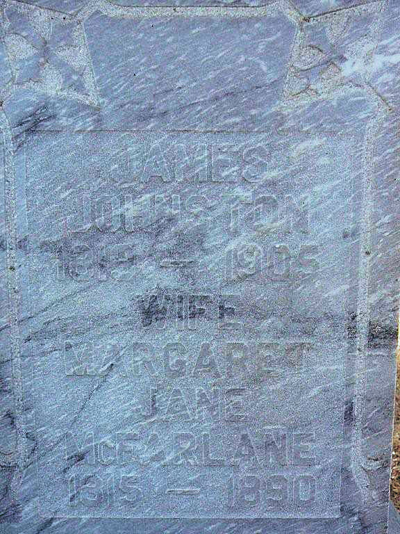 James Johnston - gravestone  (1296 KB)
 
Photo credit: Steve Johnston on Find a Grave
(Click on Picture to View Full Size)